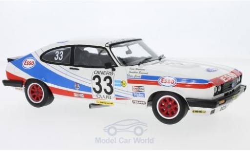 Modelauto Ford Capri 3.0S 3.0 No.33 V. M. Woodman 24h Spa 1981 V.Woodman/J.Buncombe/P.Clark 1/18 Minichamps