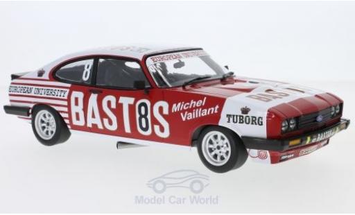 Modelauto Ford Capri 3.0S No.8 Serge Power Bastos Racing Bastos 24h Spa 1980 E.Soto/P.Honegger/J-P.Libert 1/18 Minichamps