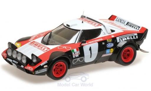 Modelauto Lancia Stratos HF No.1 Pirelli Rally DM Rally Saarland 1978 W.R&Atilde;&para;hrl/C.Geistd&Atilde;&para;rfer 1/18 Minichamps