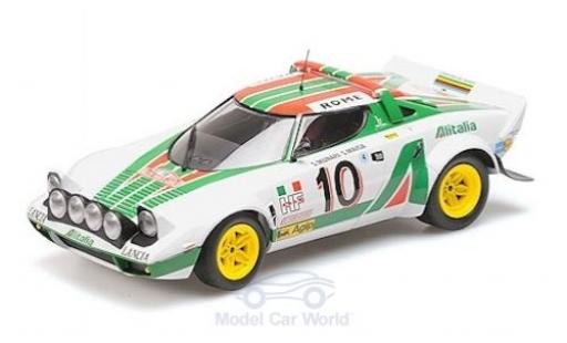 Modelauto Lancia Stratos Rallye No.10 Alitalia Rally Monte Carlo 1976 S.Munari/S.Maiga 1/18 Minichamps