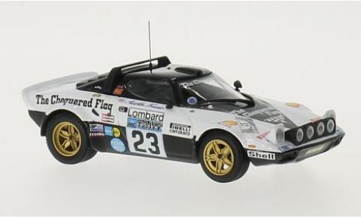 Modelauto Lancia Stratos Rallye Rally No.23 Chequered Flag RAC Rally 1976 P-I.Walfridson/A.Frazer 1/43 Minichamps