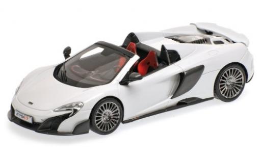 Modelauto McLaren 675 Spider LT wit 2015 1/43 Minichamps