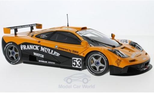 Modelauto McLaren F1 GTR GTR No.53 Kokusai Kaihatsu Racing 24h Le Mans 1996 F.Giroix/M.S.Sala/J.D.Deletraz zonder Vitrine 1/18 Minichamps