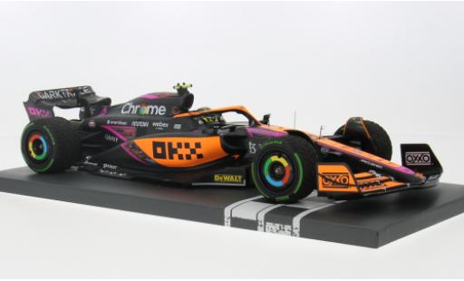 Modelauto McLaren F1 MCL36 No.4 Team formule 1 GP Singapur 2022 1/18 Minichamps