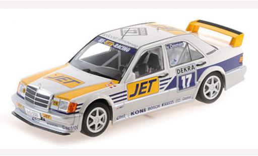 Modelauto Mercedes 190 DTM E 2.5-16 Evo 1 (W201) No.17 MS-Jet-Racing Jet 1990 J.van Ommen 1/18 Minichamps