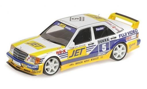 Modelauto Mercedes 190 DTM E 2.5-16 Evo 1 (W201) No.5 Team MS-JET Jet 1989 M.Reuter 1/18 Minichamps