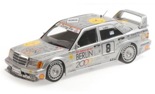 Modelauto Mercedes 190 DTM E 2.5-16 EVO 2 No.8 Zung Fu Berlin 2000 Macau Guia Race 1992 E.Lohr 1/18 Minichamps