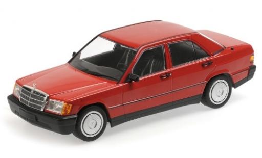 Modelauto Mercedes 190 Base E (W201) rood 1982 1/18 Minichamps