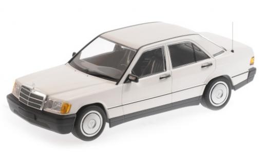 Modelauto Mercedes 190 Base E (W201) wit 1982 1/18 Minichamps