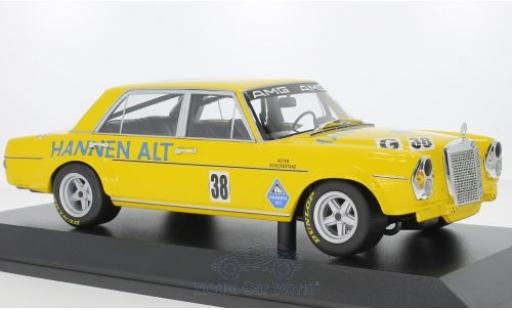 Modelauto Mercedes 300 6.8 SEL No.38 Hannen Alt Hockenheim 1971 H.Heyer 1/18 Minichamps