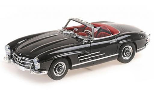 Modelauto Mercedes 300 Roadster SL (W198) zwart 1957 1/18 Minichamps