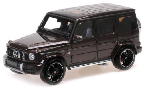 Modelauto Mercedes Classe G AMG G63 metallic rood 2018 1/18 Minichamps