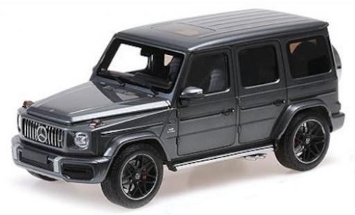 Modelauto Mercedes Classe G AMG G63 metallic grijs 2018 1/18 Minichamps