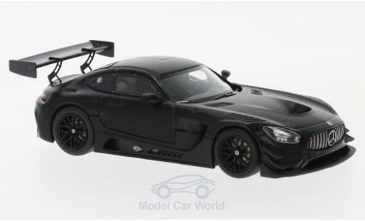 Modelauto Mercedes AMG GT GT3 3 mat-zwart 2017 Plain Body Version 1/43 Minichamps