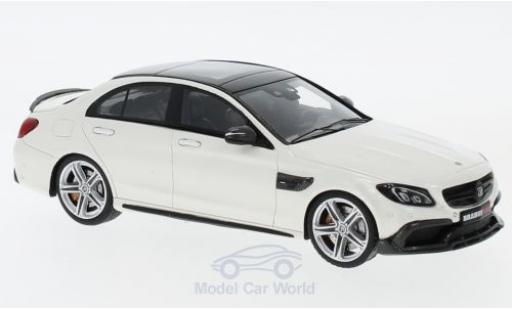 Modelauto Mercedes C AMG Brabus 600 wit 2015 Basis C 63 S 1/43 Minichamps
