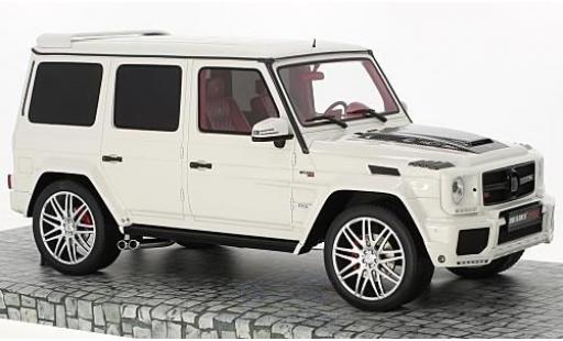 Modelauto Mercedes B G-Class Brabus 850 6.0 Widestar wit 2016 Basis G63 AMG 1/18 Minichamps