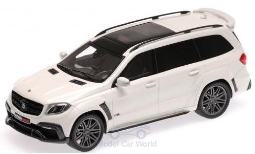 Modelauto Mercedes B G-Class Brabus 850 Widestar XL metallic wit 2017 Basis AMG GLS 63 1/43 Minichamps