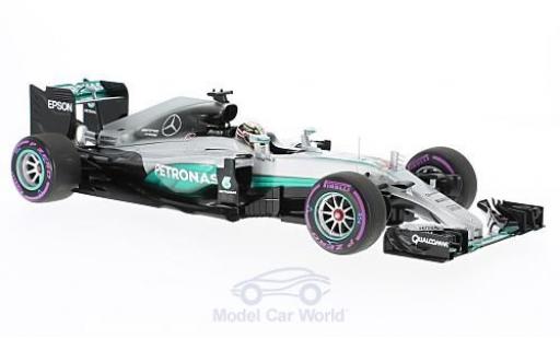 Modelauto Mercedes F1 2016 W07 Hybrid No.44 AMG Petronas Team Petronas formule 1 GP Abu Dhabi L.Hamilton 1/18 Minichamps