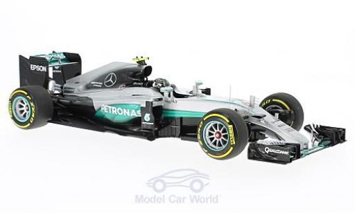 Modelauto Mercedes F1 2016 W07 Hybrid No.6 AMG Petronas Team formule 1 GP Abu Dhabi N.Rosberg 1/18 Minichamps
