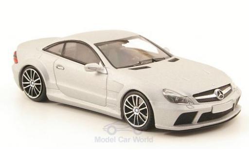 Modelauto Mercedes B Black Series SL65 AMG zwart (R230) mat-grijs 2009 Linea Opaca No.4 1/43 Minichamps