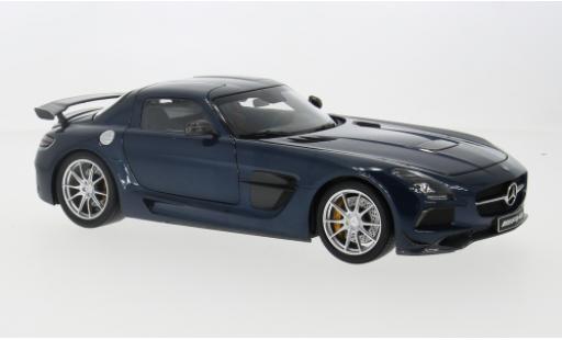 Modelauto Mercedes B Black Series Mercedes SLS A lack blauw 2013 1/18 Minichamps