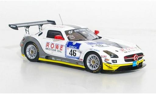 Modelauto Mercedes SLS GT3 AMG No.46 Rowe Racing 24h N&Atilde;&frac14;rburgring 2011 Bullitt/Zehe/Schwager/Rader 1/43 Minichamps