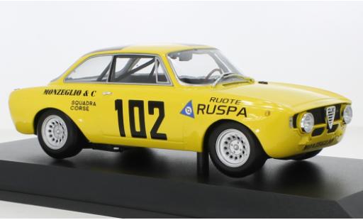 Modelauto Alfa Romeo Giulia sprint gta A 1300 No.102 Monzeglio Squadra Corse Targa Florio 1971 1/18 Minichamps