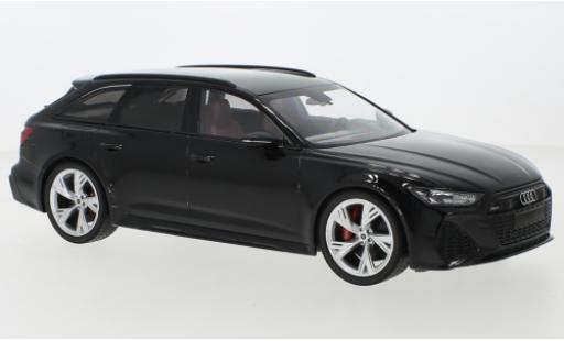 Modelauto Audi RS6 avant metallic zwart 2019 1/18 Minichamps