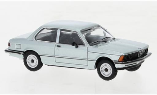Modelauto Bmw 323 coupe i (E21) metallic blauw 1975 1/87 Minichamps