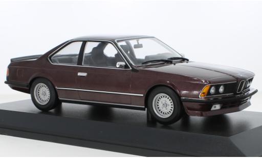 Modelauto Bmw 635 CSi metallic rood 1982 1/18 Minichamps