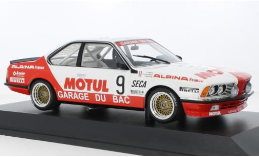 Modelauto Bmw 635 CSi No.9 Garage Du Bac Motul 24h Spa 1984 1/18 Minichamps