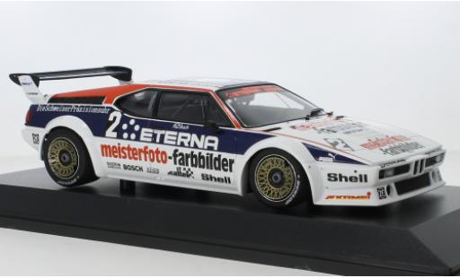 Modelauto Bmw M1 1982 No.2 Schnitzer Eterna Meisterphoto Team DRT Zolder 1/18 Minichamps