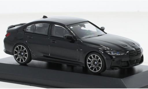 Modelauto Bmw M3 Competition (G80) zwart 2020 1/43 Minichamps