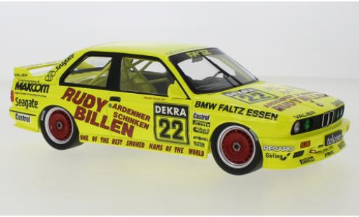 Modelauto Bmw M3 dtm (E30) No.22 Valier Motorsport Rudy Billen 1989 1/18 Minichamps