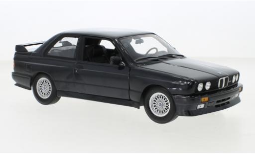 Modelauto Bmw M3 Sport Evolution Evo (E30) metallic blauw 1989 1/18 Minichamps