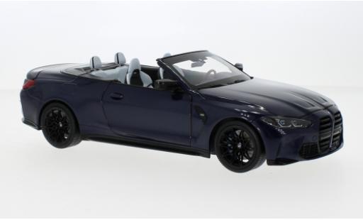 Modelauto Bmw M4 Cabriolet metallic blauw fonc&Atilde;&copy; 2020 1/18 Minichamps