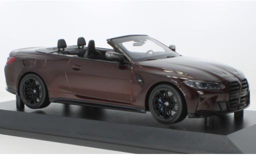 Modelauto Bmw M4 Cabriolet metallic rood fonc&Atilde;&copy; 2020 1/18 Minichamps