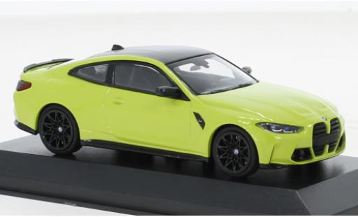 Modelauto Bmw M4 Competition (G82) geel 2020 1/43 Minichamps