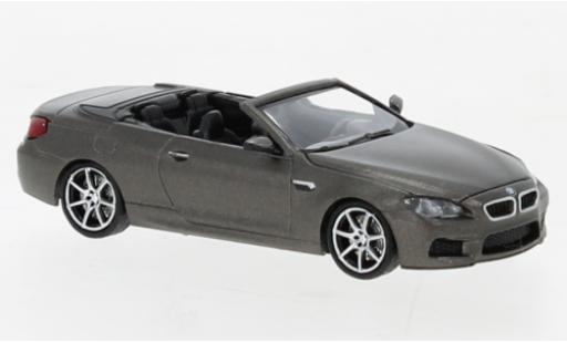 Modelauto Bmw M6 Cabriolet mat-grijs 2015 1/87 Minichamps