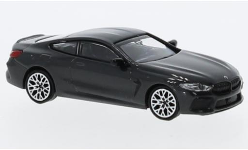 Modelauto Bmw M8 Coupe Competition (F92) metallic grijs 2019 1/87 Minichamps
