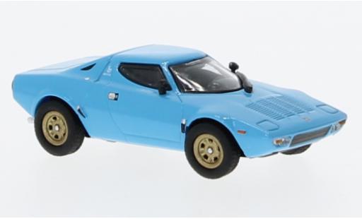 Modelauto Lancia Stratos Base blauw 1974 1/87 Minichamps