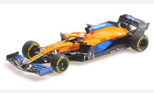 Modelauto McLaren F1 MCL35M No.3 Team formule 1 GP Bahrain 2021 1/43 Minichamps