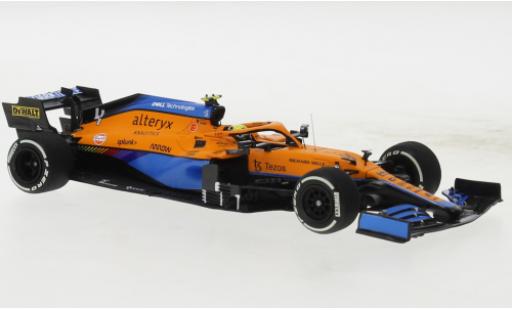 Modelauto McLaren F1 MCL35M No.4 Team formule 1 GP Italien 2021 1/18 Minichamps