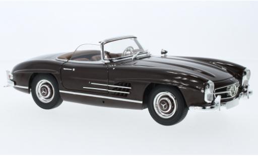 Modelauto Mercedes 300 Roadster SL (W198) rood 1957 1/18 Minichamps