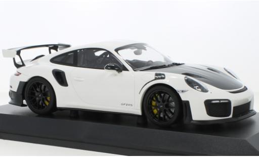 Modelauto Porsche 911 GT2 RS (991.2) wit 2018 1/18 Minichamps