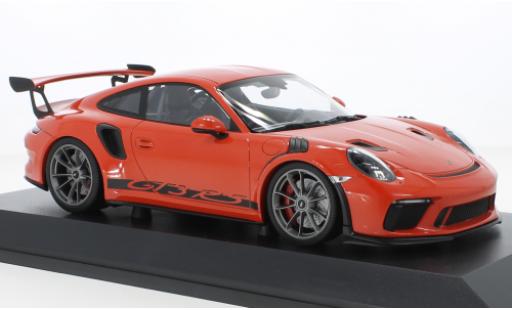 Modelauto Porsche 911 GT3 R (991.2) S oranje 2019 1/18 Minichamps