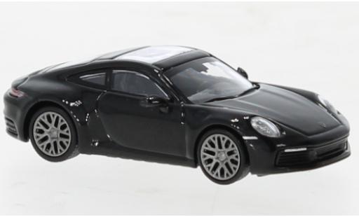 Modelauto Porsche 911 4S Carrera zwart 2019 1/87 Minichamps