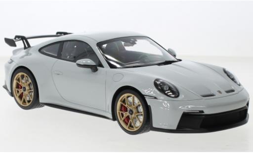 Modelauto Porsche 911 GT3 grijs 2021 1/18 Minichamps