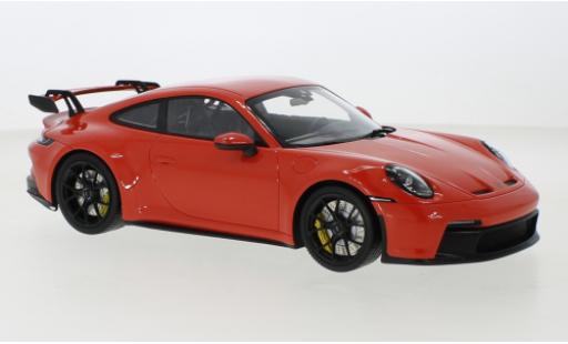 Modelauto Porsche 911 GT3 oranje 2021 1/18 Minichamps