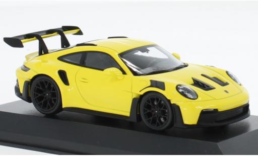 Modelauto Porsche 911 GT3 R S geel 2023 1/43 Minichamps